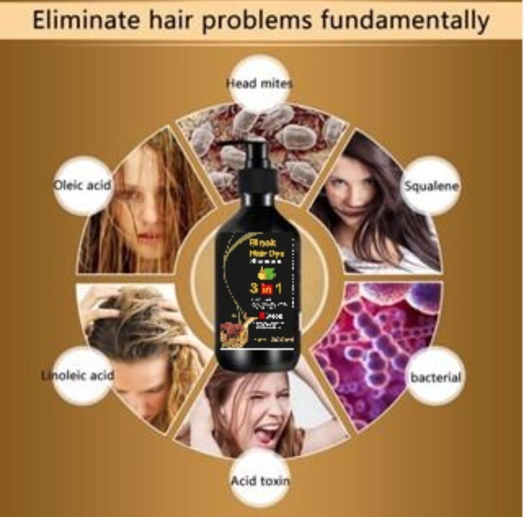 BLOSDREAM Black Hair Shampoo 3 in 1-100ml